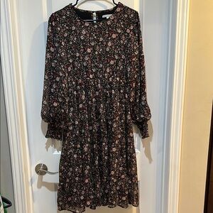 Pink and White Smocked Sundress with Bishop Sleeves